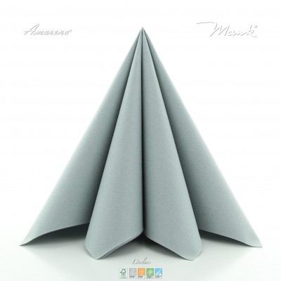 Šedé servítky z netkanej textílie 40x40cm, Mank