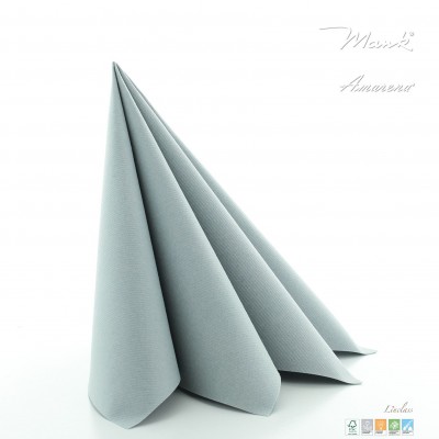 Šedé servítky z netkanej textílie 40x40cm, Mank