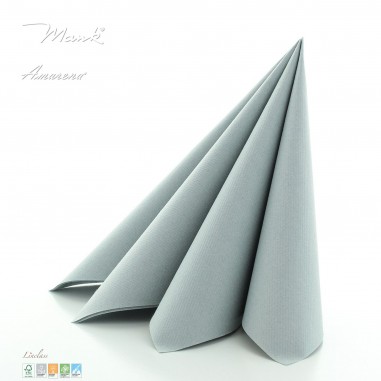 Šedé servítky z netkanej textílie 40x40cm, Mank