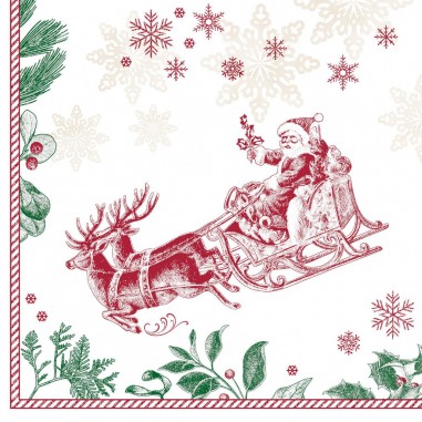 Vianočné servítky Tiemen z netkanej textílie, 40x40cm