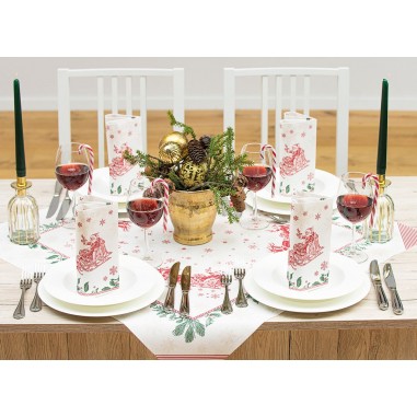 Vianočné servítky Tiemen z netkanej textílie,...