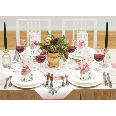 Vianočné servítky Tiemen z netkanej textílie, 40x40cm