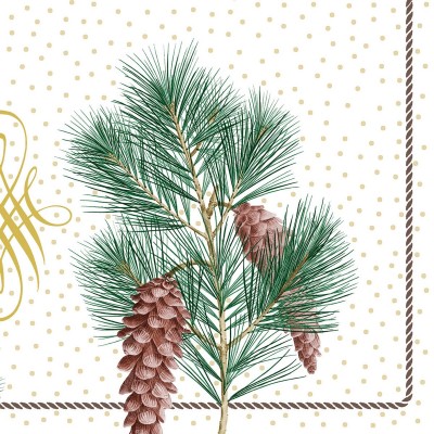 Poľovnícke servítky s jeleňom Gustav, netkaná textília, 40x40cm