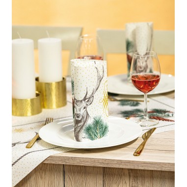 Poľovnícke servítky s jeleňom Gustav, netkaná...