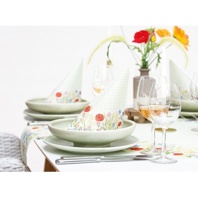 Servítky Susanne s makmi a kvetmi 40x40cm, netkaná textília