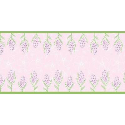 Behúň na stôl Nicole s hyacintom 40cmx24m, netkaná textília, ružový