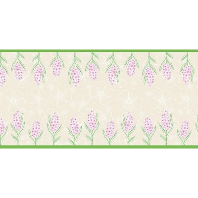 Behúň na stôl Nicole s hyacintom 40cmx24m, netkaná textília, krémový