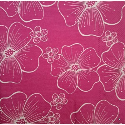 Servítky Nicole malinovo - ružové , papierové, 33x33cm, Mank