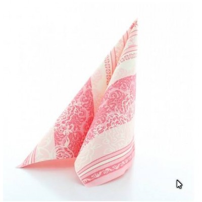 Slávnostné servítky Thea, z netkanej textílie, ružové, 40x40cm