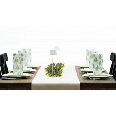 Vianočné servítky s jedličkami Tommy, netkaná textília, 40x40cm