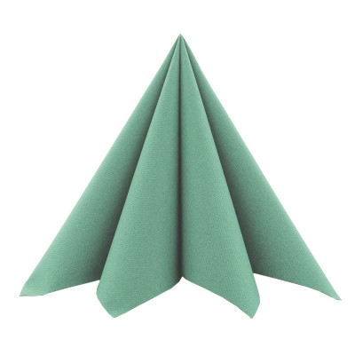 Eukalyptové zelené servítky z netkanej textílie, 40x40cm, jednofarebné Mank