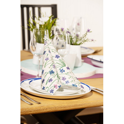 Kvetované servítky Nelia 40x40cm, netkaná textília