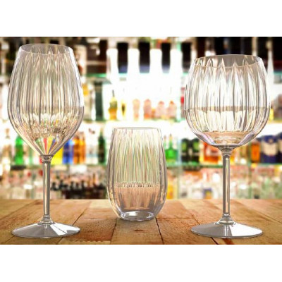 Nerozbitný plastový pohár Venezia na víno 510ml, vintage