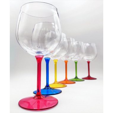 Nerozbitný pohár Gin&Tonic 580 ml, oranžová stopka