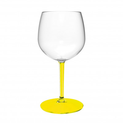 Nerozbitný pohár Gin&Tonic 580 ml, žltá stopka