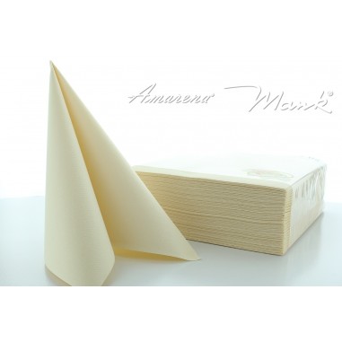 Svetlo krémové servítky z netkanej textílie,...