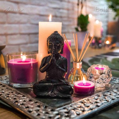 Svietnik sklenený na stolové kónické sviečky Bolsius 62/57 mm