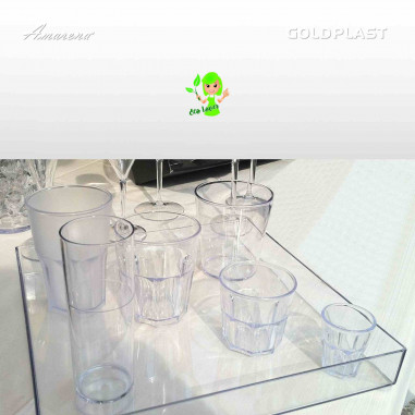 Koktailový plastový pohár GRANITY FROST, nerozbitný, objem 0,4l