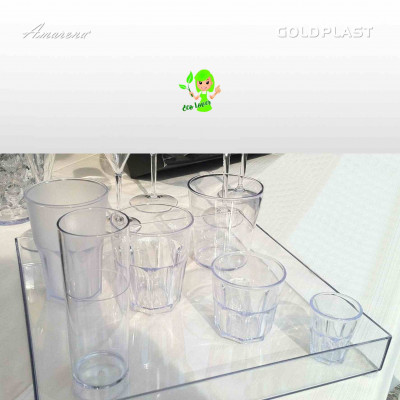 Koktailový plastový pohár GRANITY FROST, nerozbitný, objem 0,4l