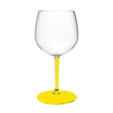 Nerozbitný pohár Gin&Tonic 580 ml, žltá stopka