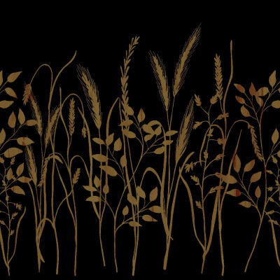 Čierno-zlaté servítky z netkanej textílie David 40x40cm