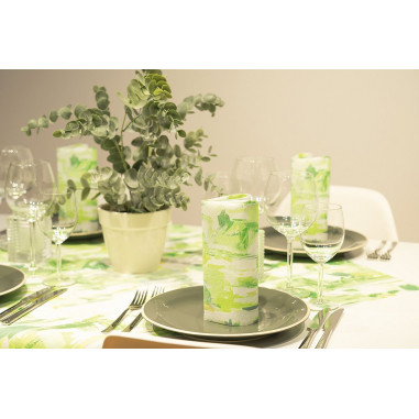 Servítky z netkanej textílie Pablo 40x40cm, zelené