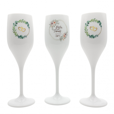 Svadobné nerozbitné poháre s vlastným dizajnom,...