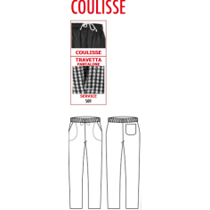 Kuchárske nohavice Coulisse Graphic , vzorové, Egochef 2