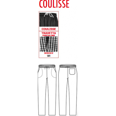 Kuchárske nohavice Coulisse Graphic , vzorové, Egochef