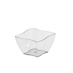 Plastové misky na dezerty Twist, 6,3x6,3cm, 90 ml, transp.
