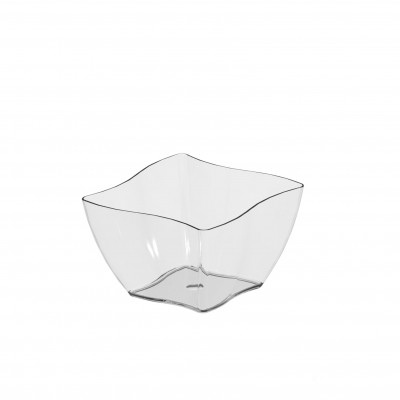 Plastové misky na dezerty Twist, 6,3x6,3cm, 90 ml, transp.