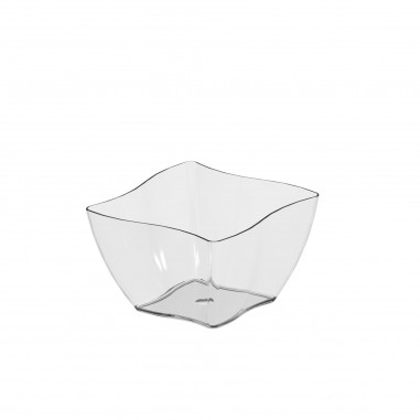 Plastové misky na dezerty Twist, 6,9x6,9cm, 120 ml, transparent