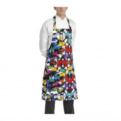 Kuchárska a čašnícka zástera okolo krku Graphic, 90x70cm, , zn. Egochef