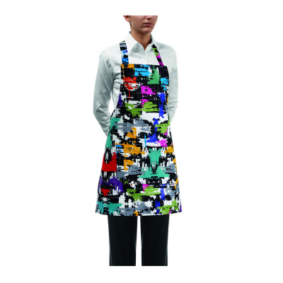 Čašnícka a kuchárska zástera okolo krku Graphic , 70x70cm,  zn. Egochef