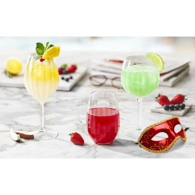 Nerozbitné plastové poháre Venezia na gin a tonic 580ml, vintage