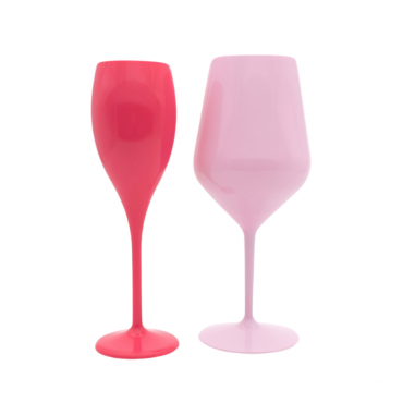 Nerozbitné plastové poháre na víno 470ml, light...