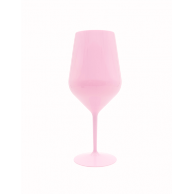 Nerozbitné plastové poháre na víno 470ml, light pink