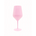Nerozbitný plastový pohár na víno 470ml, ružový