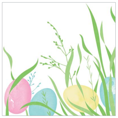 MANK veľkonočné servítky z netkanej textílie Ostern, 40x40cm