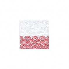 Kompostovateľné servítky SUSHI oriente rosso, 40x40cm, 100 ks