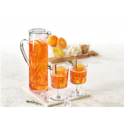 Nerozbitné poháre na stopke Firenze 340ml,"krištáľ"