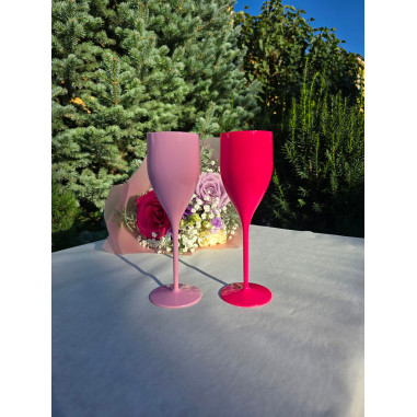 Nerozbitné plastové poháre na sekt, prosecco...