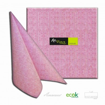 Papierové servítky Jill bordové, 40x40cm, 80 ks