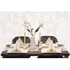 Vianočné servítky Milan krémovo-zlaté, netkaná textília, 40x40cm 2