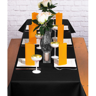 Obrusová rolka z netkanej textílie, čierna, 1,2m x 25m