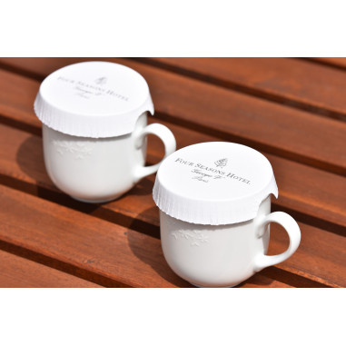 Papierové krytky - viečka na poháre, Ø 74mm