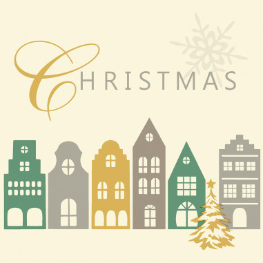 Vianočné servítky Julika, netkaná textília, 40x40cm