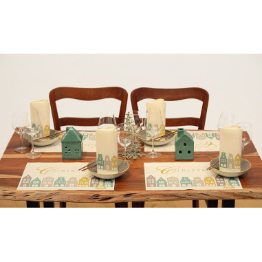 Vianočné servítky Julika, netkaná textília, 40x40cm