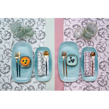 Pastelovo zelené servítky Ines, netkaná textília, 40x40cm