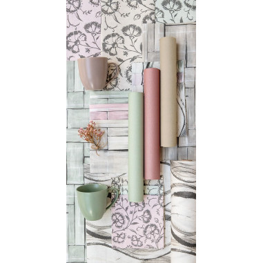 Pastelový behúň na stôl Tonja, 0,4x24m, netkaná textília, antik rosé